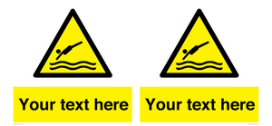 Custom Warning diving area